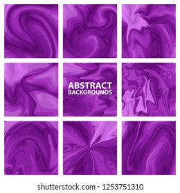 the set of abstract backgrounds - purple