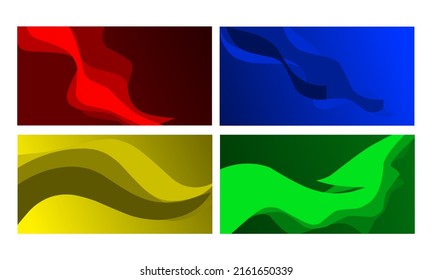 conjunto de fondo abstracto en rojo, azul, amarillo, verde sobre un fondo blanco. Para las necesidades de plantillas de portada, carteles, carteles, fondos y otros