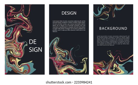 Set of abstract backgrounds for sale background, social media and poster backgrounds. liquid background.