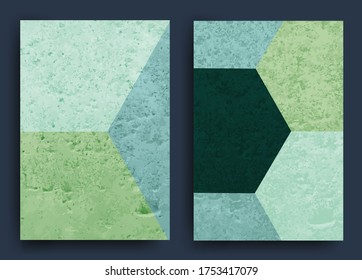 Set of abstract backgrounds with scratched urban grunge background texture. Dust Overlay Distress Grainy, ugly effect. Vector illustration.