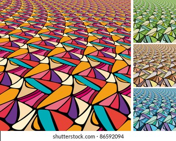 Set of Abstract backgrounds. Square aspect ratio