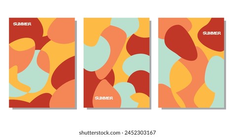 Set of abstract backgrounds. Templates for celebration, ads, branding, banner, cover, label, poster, sales and social media.
