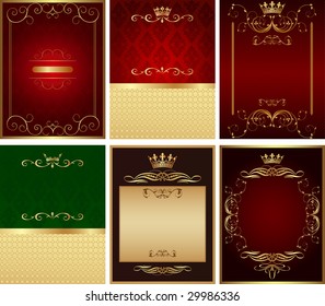 Set of abstract backgrounds vector