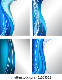 Set of abstract backgrounds vector