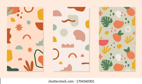 A set of Abstract Backgrounds in Vector. Great for invitation, cards, social media and more