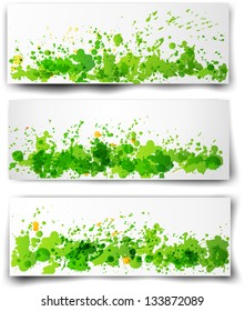 Set of abstract backgrounds. Vector illustration