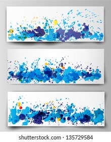 Set of abstract backgrounds. Vector illustration