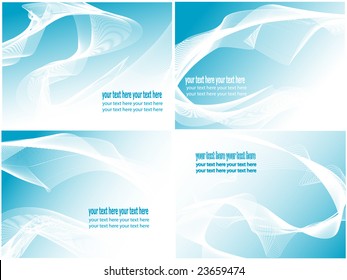 Set of abstract backgrounds. Vector illustration