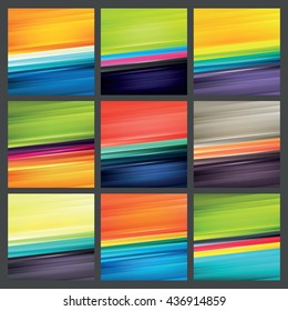 Set of abstract backgrounds. Vector illustration