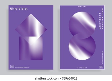Set of abstract backgrounds with vibrant gradient shapes. Design template for covers, placards, posters, flyers, presentations, cards, banners, advertisement, identity. Vector illustration. Eps10