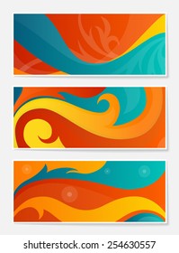 Set of abstract backgrounds for website, banners or identity.