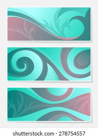 Set of abstract backgrounds for website, banners or identity.