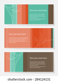 Set of abstract backgrounds for website, banners or identity with copy space for your custom text.