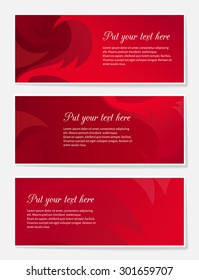 Set of abstract backgrounds for website, banners or identity with copy space for your custom text.