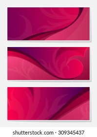Set of abstract backgrounds for website, banners or identity.