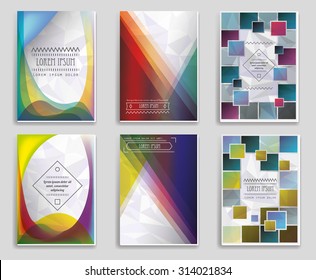 Set of the Abstract backgrounds for your design. Vector Illustration.