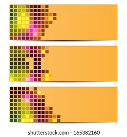 set of abstract backgrounds.abstract geometric background.design of colored rectangles.mosaic pattern.vector 