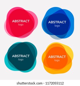 Set of abstract badge designs