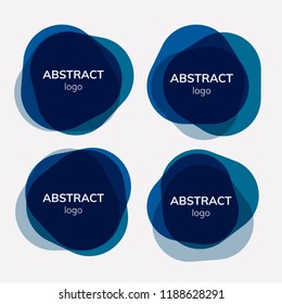 Conjunto de diseños de insignias abstractos