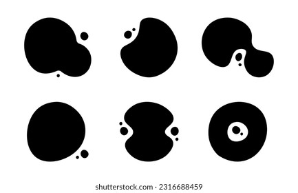 Juego de insignias abstractas. Ilustración vectorial.