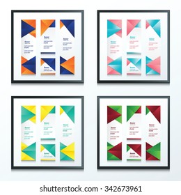 set of abstract banner 