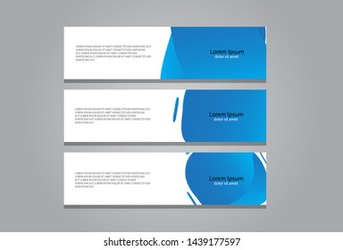 Set of abstract banner design. Modern banner design for web
