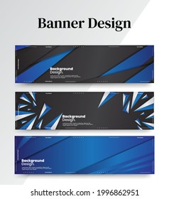 Conjunto de plantillas web de diseño de banners abstractos, banner web de cabecera horizontal. Fondo de encabezado de portada abstracto moderno para diseño de sitios web, banner publicitario de cobertura de medios sociales, volante, tarjeta de invitación