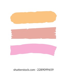 set of abstract banner shapes