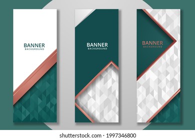 definir diseño de plantillas de banner abstracto con lujo y elegancia