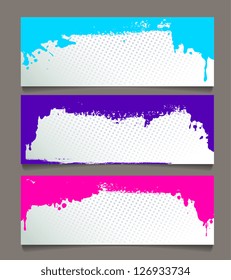 Set of abstract banners
