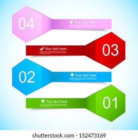 Set of abstract banners