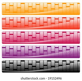 Set of abstract banners