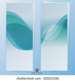 Set of abstract banners