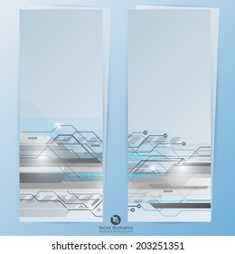 Set of abstract banners