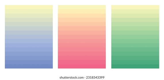 set of abstract banners poster background with gradient	
