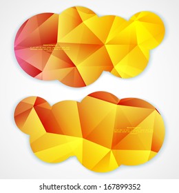 Set of abstract banners. Vector illustration for your business presentation