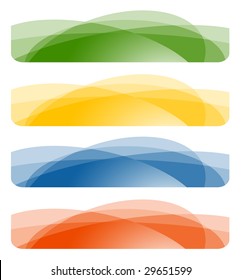 Set of abstract banners. Vector-Illustration