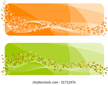 Set of abstract banners. Vector-Illustration