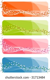 Set of abstract banners. Vector-Illustration