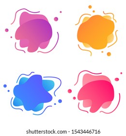 set of abstract banners,vector liquid with various colors,Modern vector template suitable for web,print design,flyer or presentation.Modern vector template