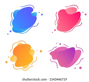 set of abstract banners,vector liquid with various colors,Modern vector template suitable for web,print design,flyer or presentation.Modern vector template