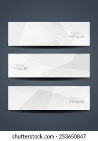 Set of abstract beautiful web header/banner designs.