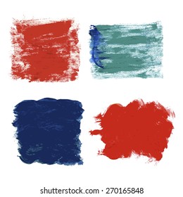 Set of Abstract blots for your message. Vector illustration