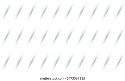 Set of abstract blue gray stripe diagonal lines light on white background seamless repeat design for fabric print or background