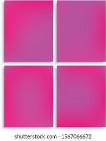 Set of abstract blurred backgrounds for your projects. Vector illustration elements. Flat backdrop with soft shadow. Violet celebration templates for your graphic design, user interface or app.