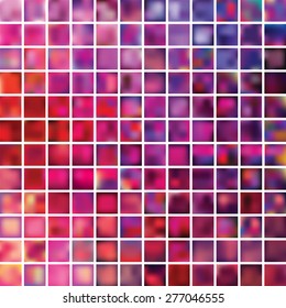 Set of abstract blurred colorful backgrounds. Vector
