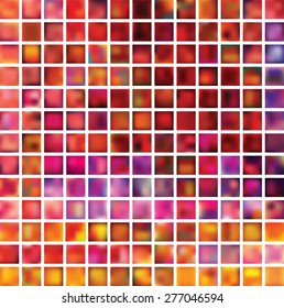 Set of abstract blurred colorful backgrounds. Vector