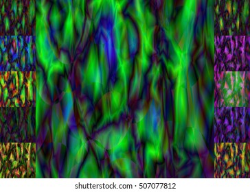 Set of abstract blurred colorful backgrounds. For Web and Mobile Applications, art illustration template design, business infographic and social media, modern decoration, banner, poster, brochure.