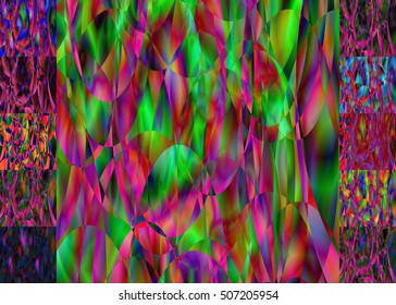 Set of abstract blurred colorful backgrounds. For Web and Mobile Applications, art illustration template design, business infographic and social media, modern decoration, banner, poster, brochure.