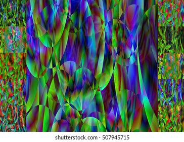 Set of abstract blurred colorful backgrounds. For Web and Mobile Applications, art illustration template design, business infographic and social media, modern decoration, banner, poster, brochure.